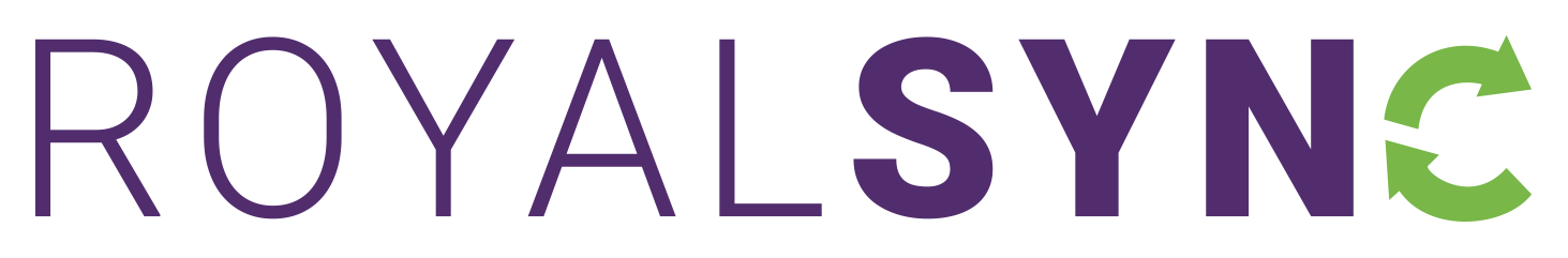 This image is the logo for ROYALSYNC, the ĤƵ's campus engagement platform.